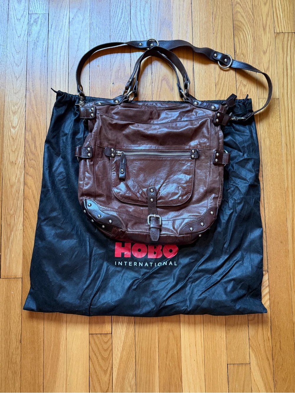 HOBO Brown Leather Shoulder & Crossbody Bag